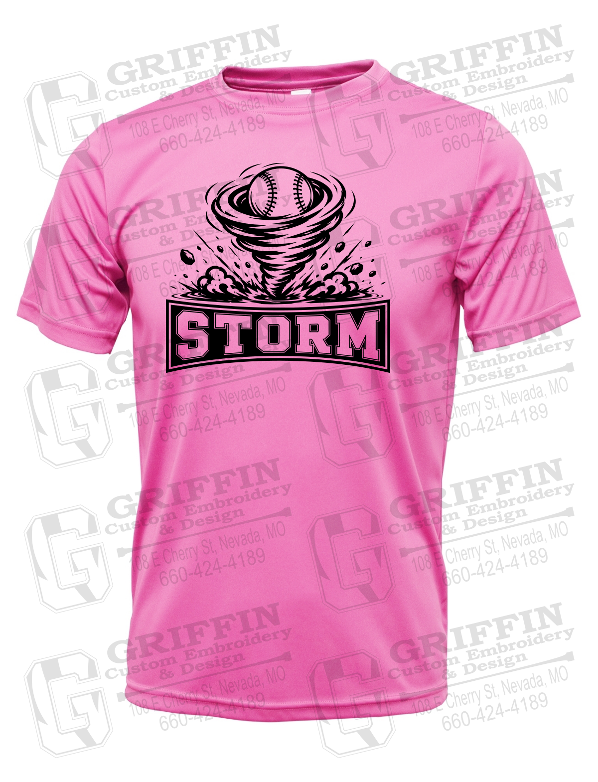 Dry-Fit Short Sleeve T-Shirt - Pink Storm