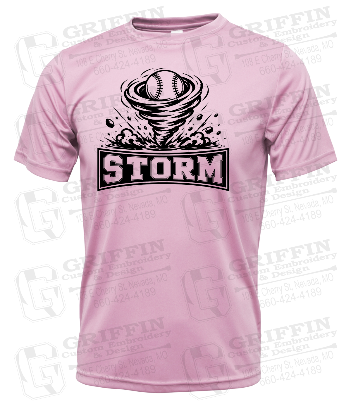 Dry-Fit Short Sleeve T-Shirt - Pink Storm