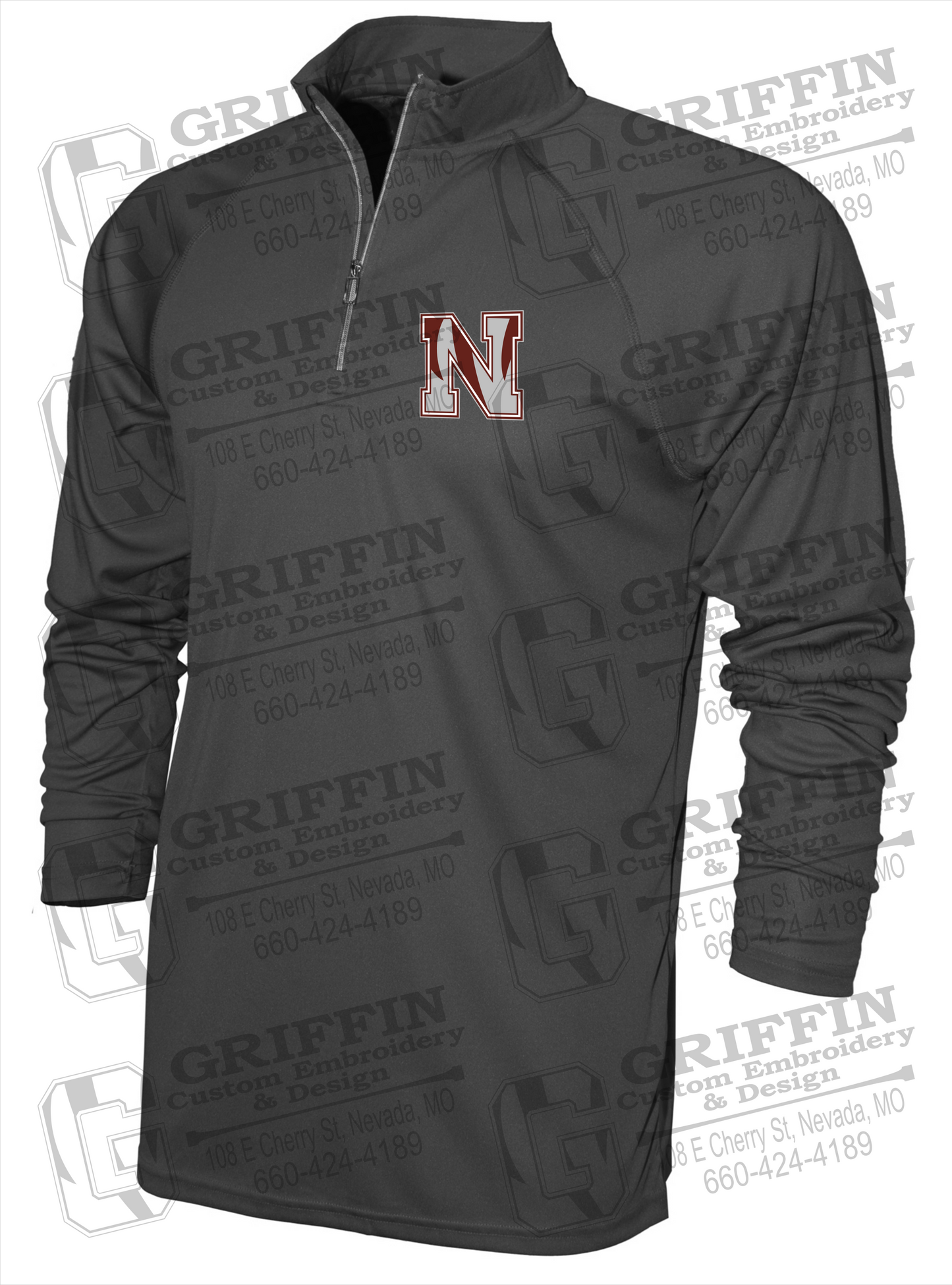 Men's Dry-Fit 1/4 Zip - Nevada Tigers N Logo