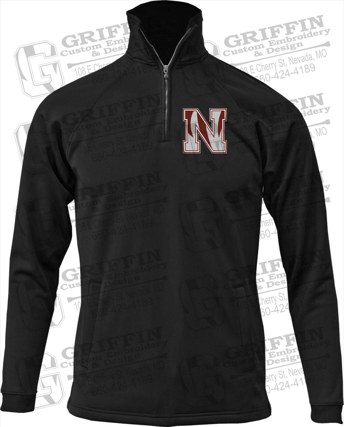 Nevada Tigers 1/4 Zip Sweatshirt - N Logo