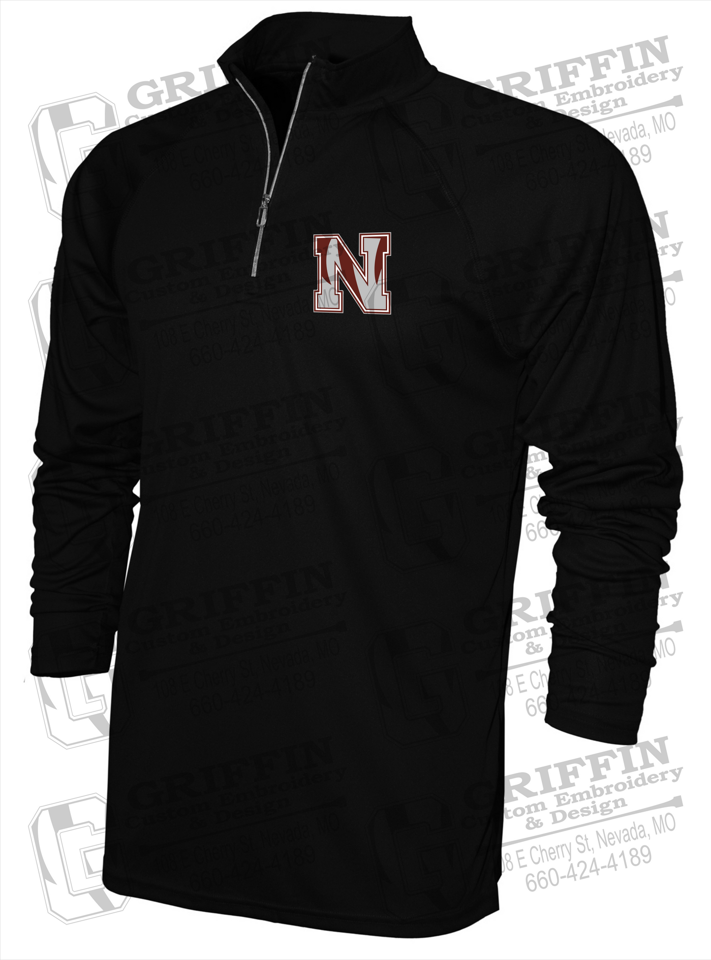 Men's Dry-Fit 1/4 Zip - Nevada Tigers N Logo