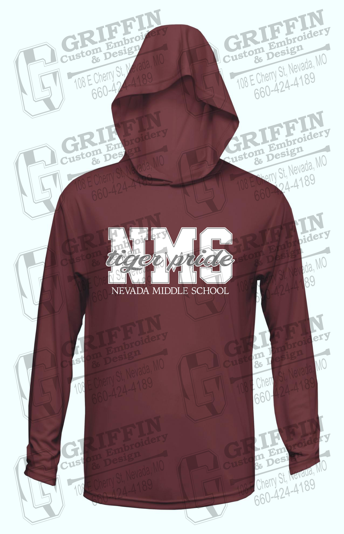 Dry-Fit T-Shirt Hoodie - Nevada Tigers NMS-001