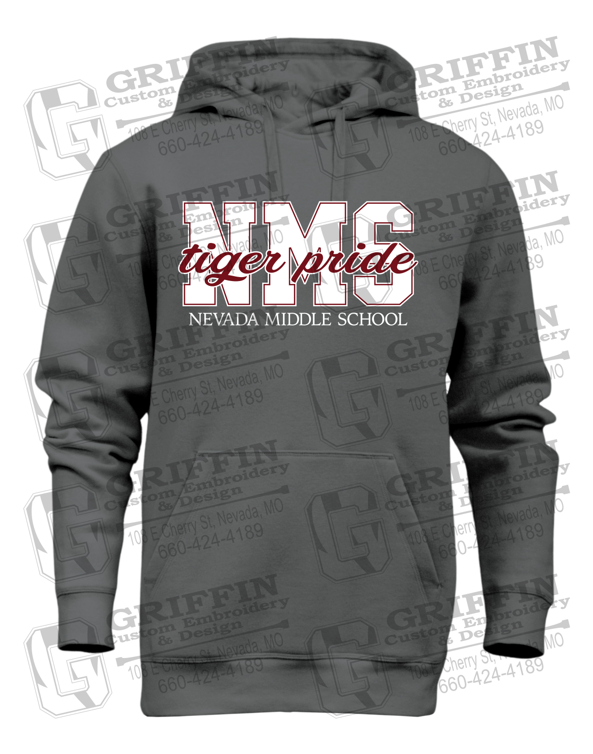 Heavyweight Fleece Hoodie - Nevada Tigers NMS-001