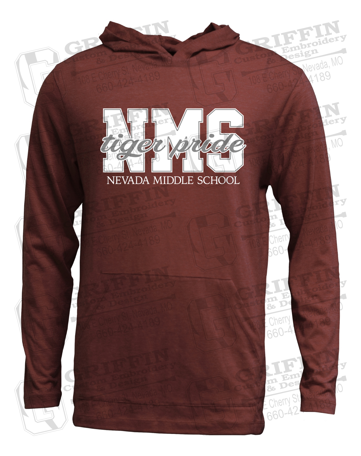 Soft-Tek T-Shirt Hoodie - Nevada Tigers NMS-001