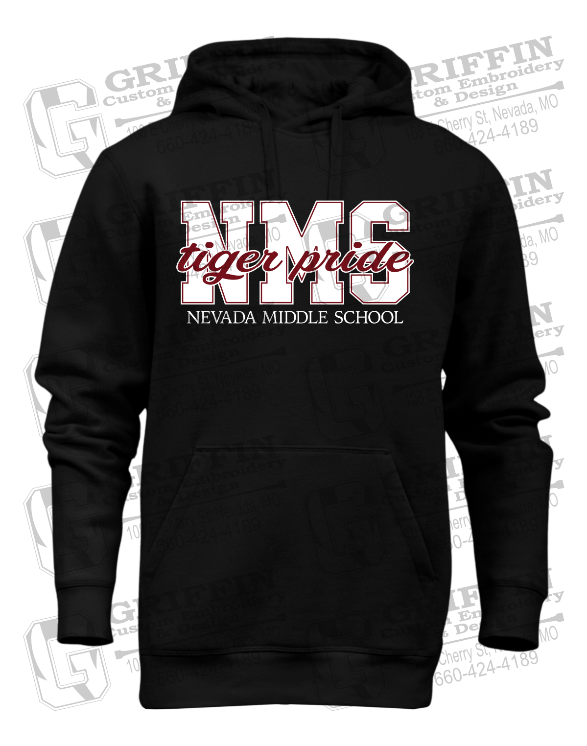 Heavyweight Fleece Hoodie - Nevada Tigers NMS-001
