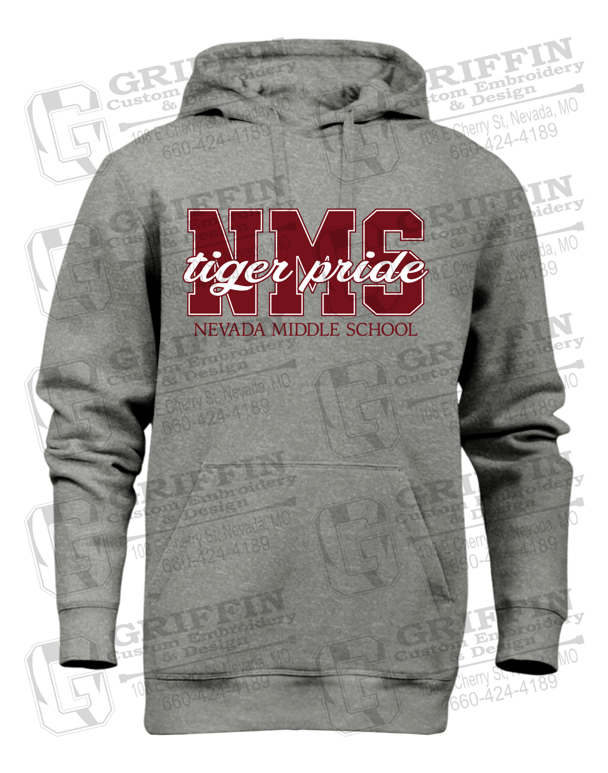Heavyweight Fleece Hoodie - Nevada Tigers NMS-001