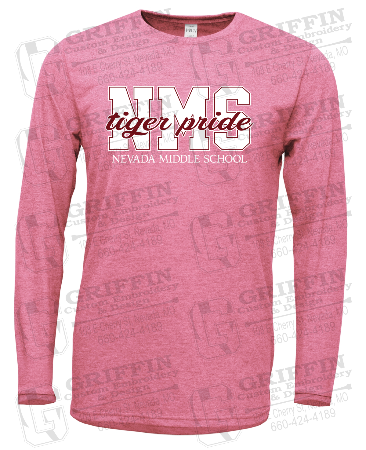 Soft-Tek Long Sleeve T-Shirt - Nevada Tigers NMS-001