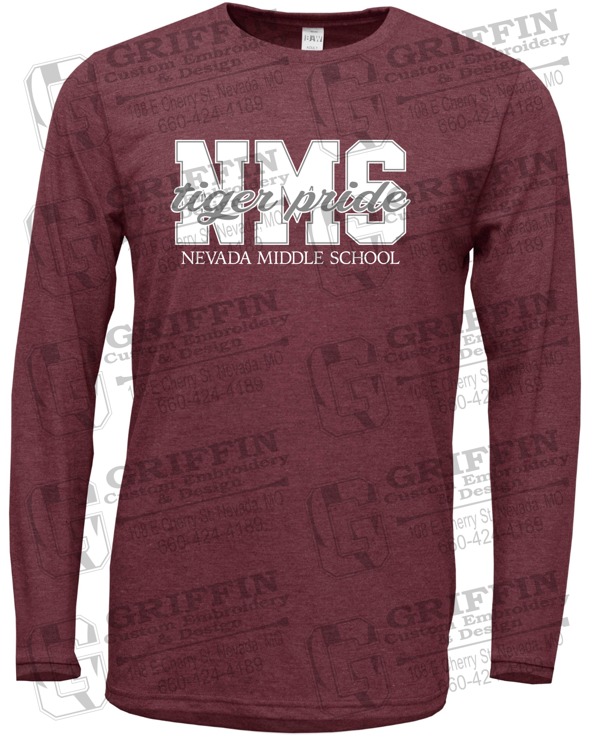 Soft-Tek Long Sleeve T-Shirt - Nevada Tigers NMS-001