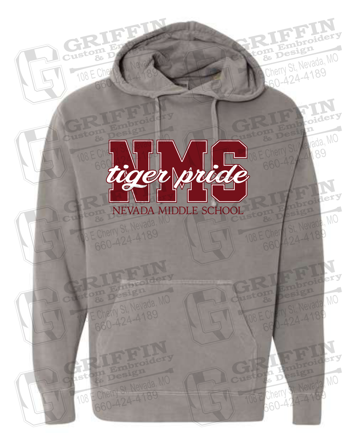 Comfort Colors Hoodie - Nevada Tigers NMS-001
