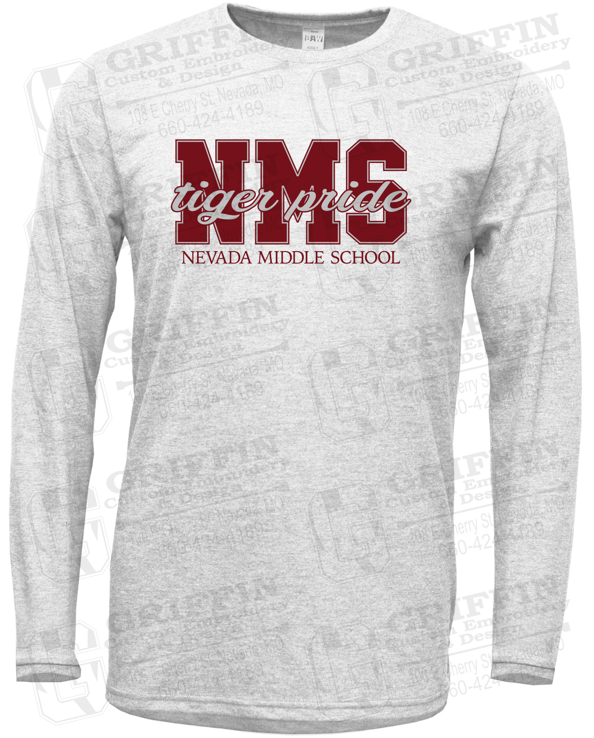 Soft-Tek Long Sleeve T-Shirt - Nevada Tigers NMS-001