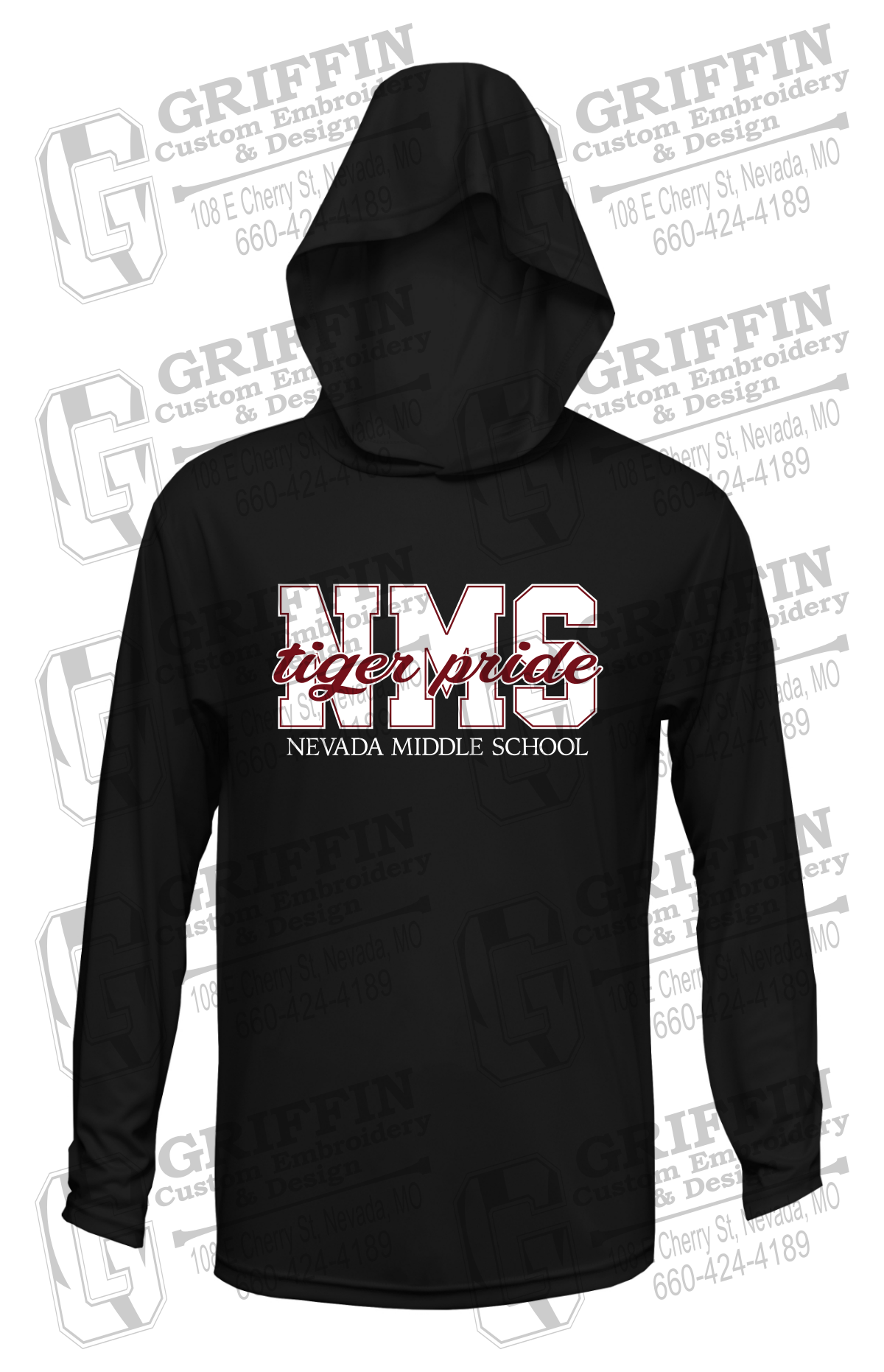 Dry-Fit T-Shirt Hoodie - Nevada Tigers NMS-001