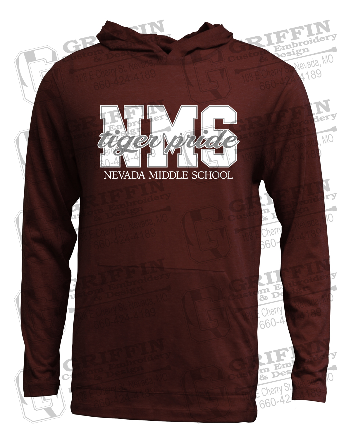 Soft-Tek T-Shirt Hoodie - Nevada Tigers NMS-001