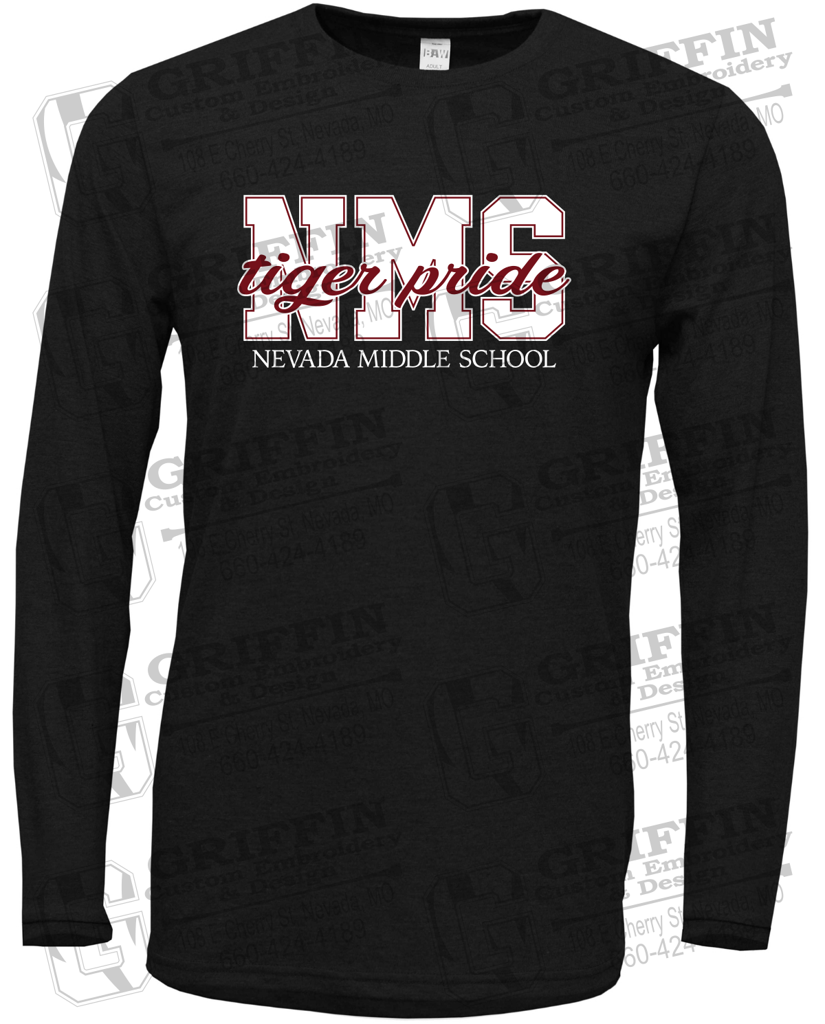 Soft-Tek Long Sleeve T-Shirt - Nevada Tigers NMS-001