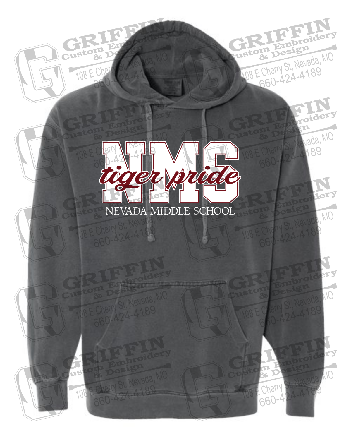 Comfort Colors Hoodie - Nevada Tigers NMS-001