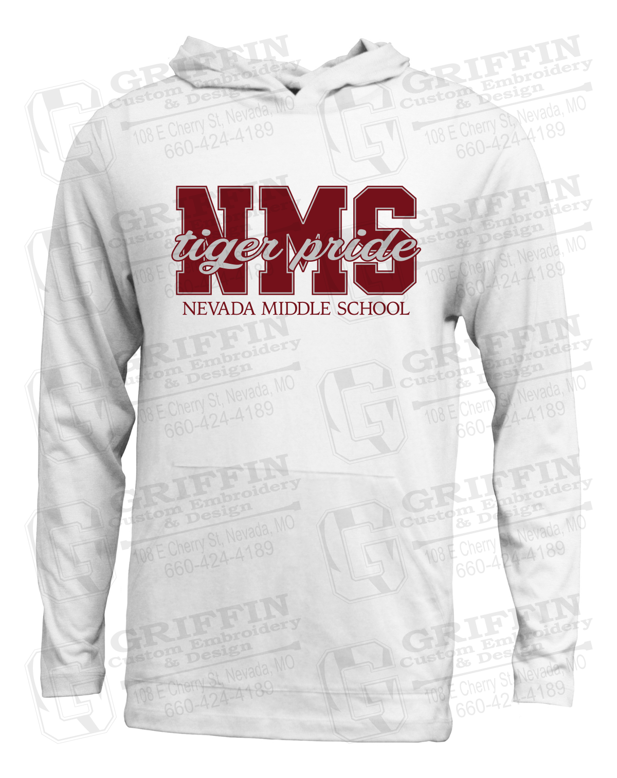 Soft-Tek T-Shirt Hoodie - Nevada Tigers NMS-001