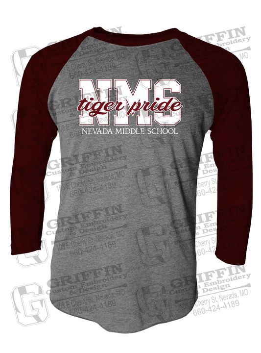 Tri-Blend Raglan Sleeve T-Shirt - Nevada Tigers NMS-001