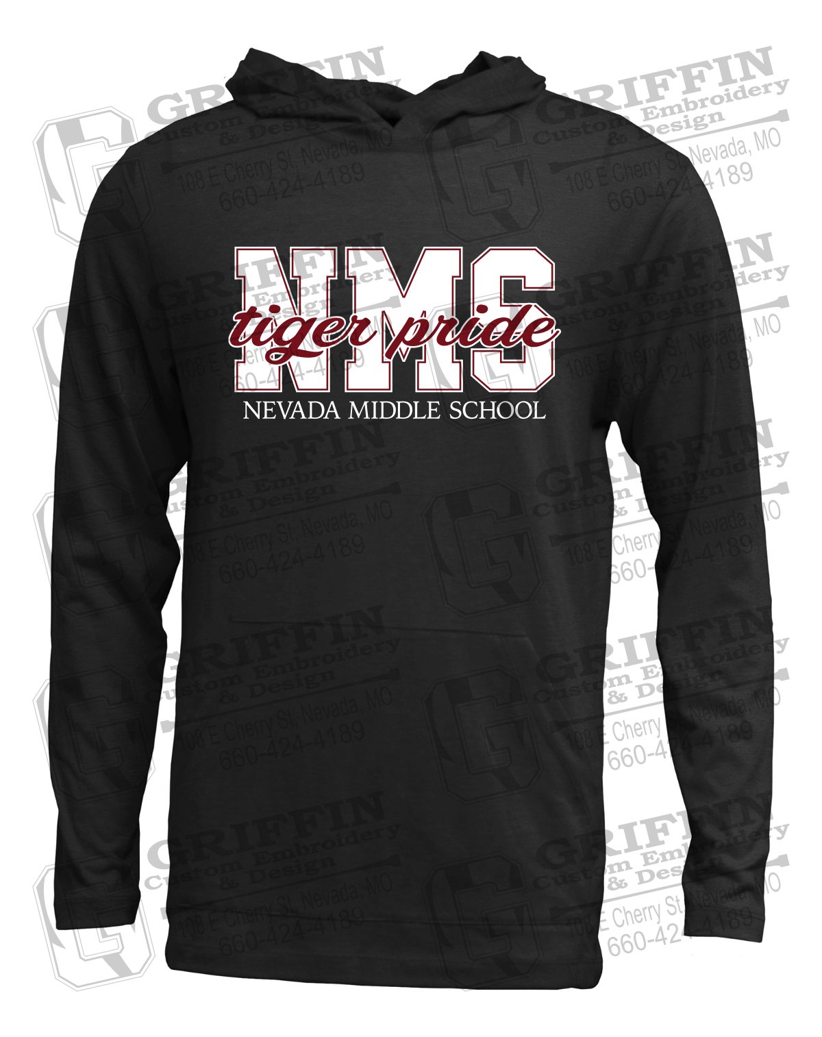 Soft-Tek T-Shirt Hoodie - Nevada Tigers NMS-001