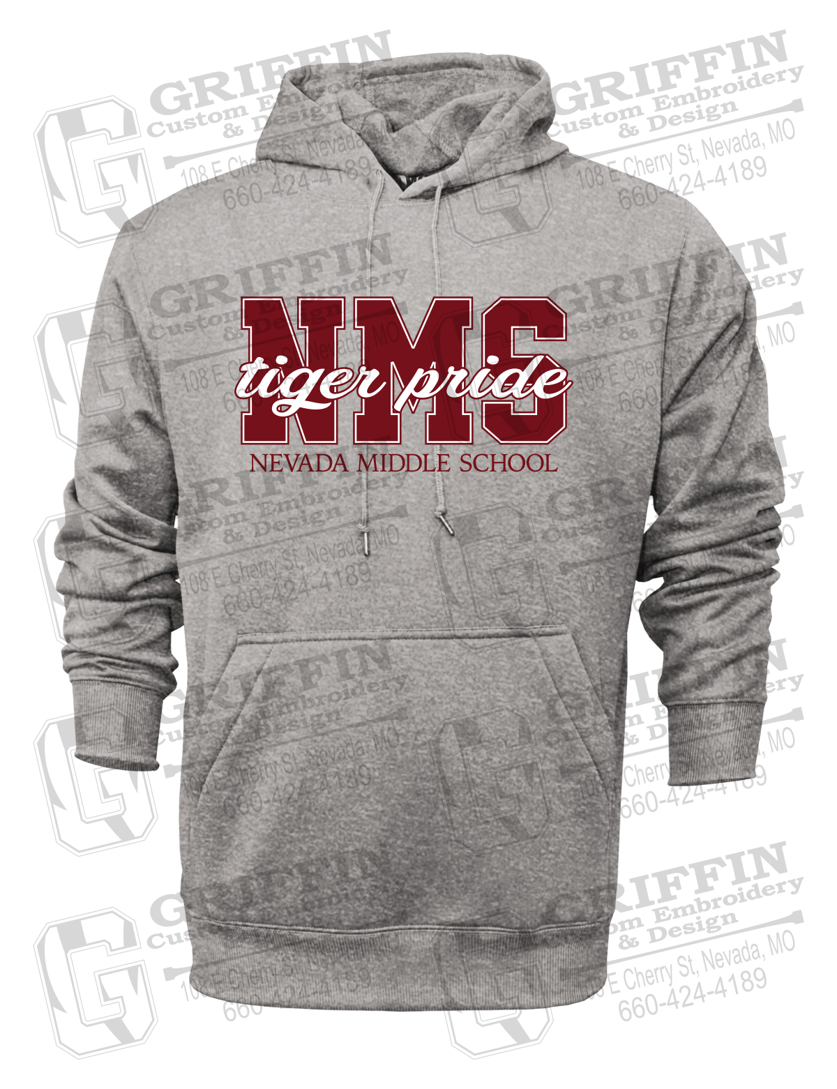 Performance Fleece Hoodie - Nevada Tigers NMS-001