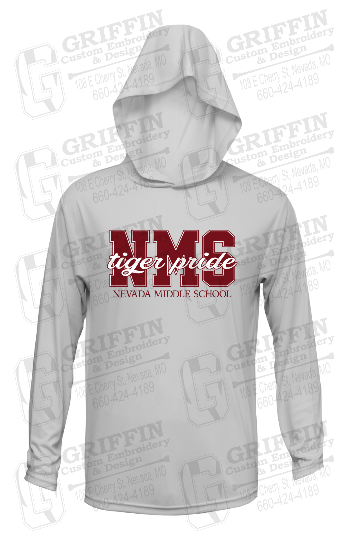 Dry-Fit T-Shirt Hoodie - Nevada Tigers NMS-001