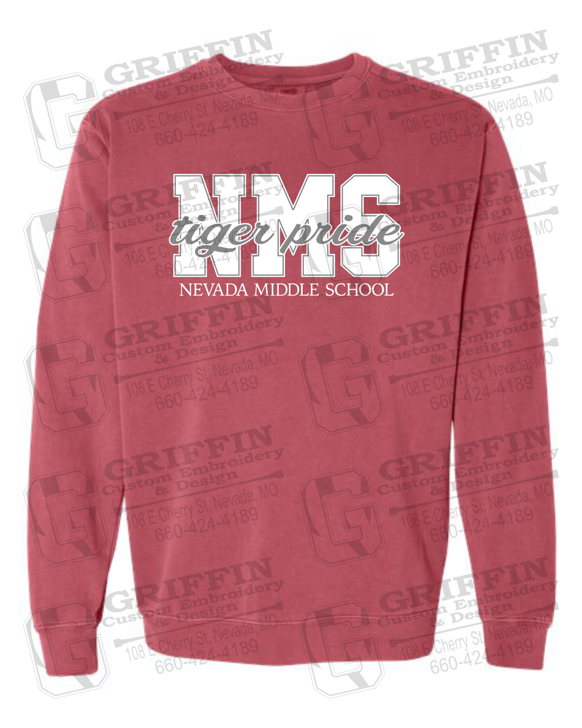 Comfort Colors Crewneck Sweatshirt - Nevada Tigers NMS-001