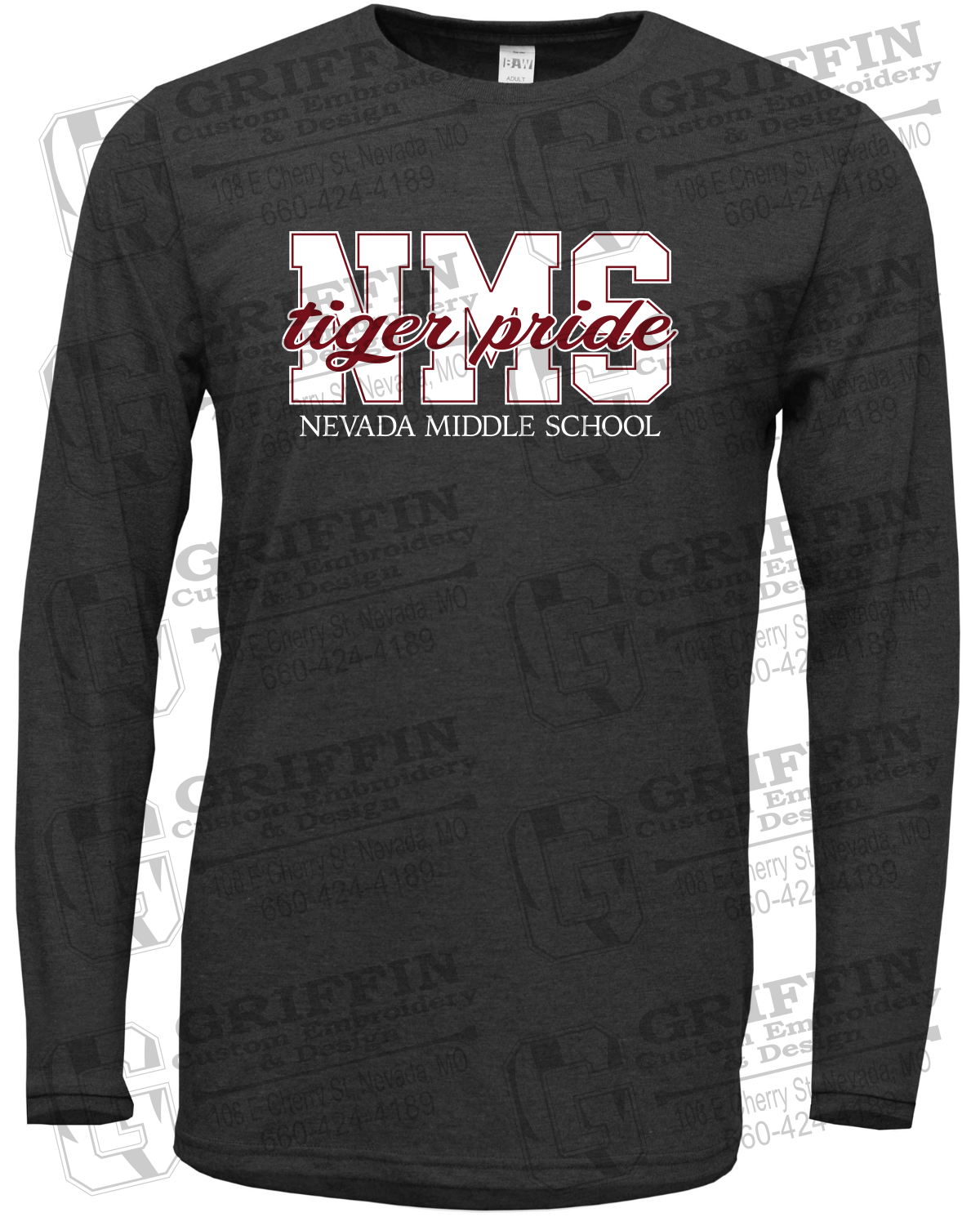 Soft-Tek Long Sleeve T-Shirt - Nevada Tigers NMS-001