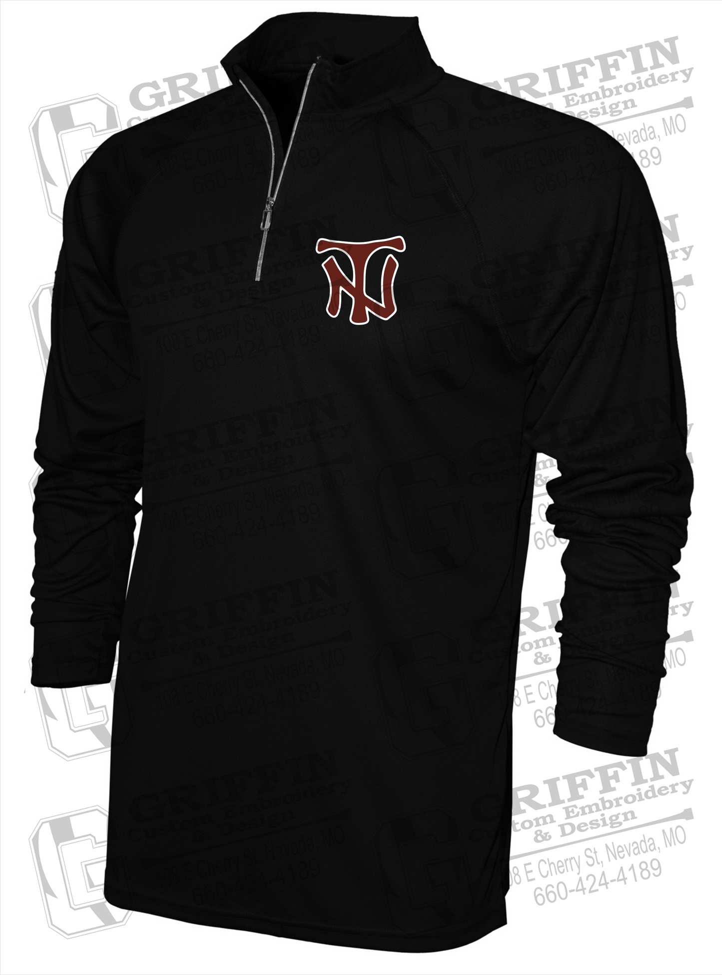 Men's Dry-Fit 1/4 Zip - Nevada Tigers NT Logo