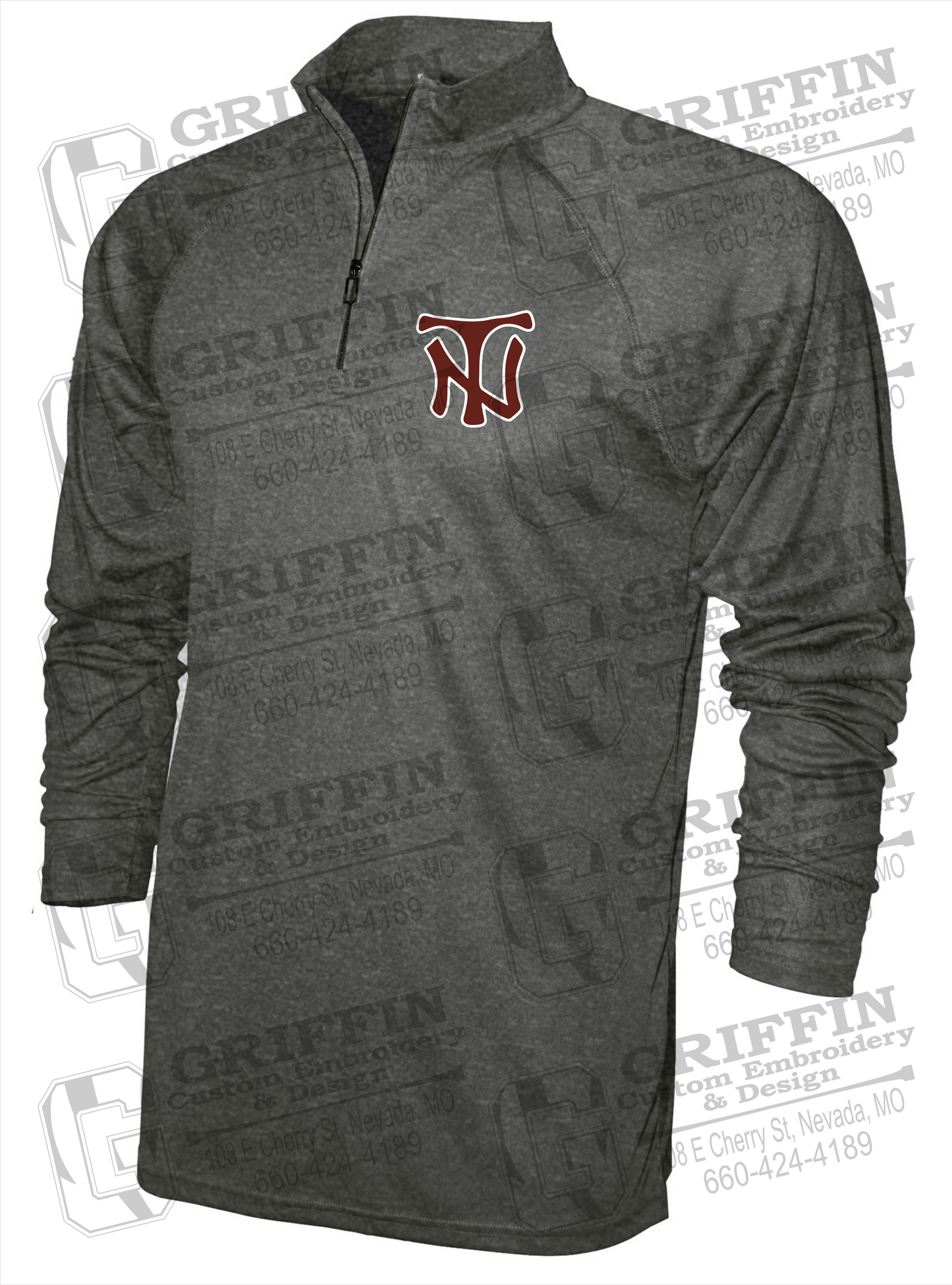 Men's Dry-Fit 1/4 Zip - Nevada Tigers NT Logo