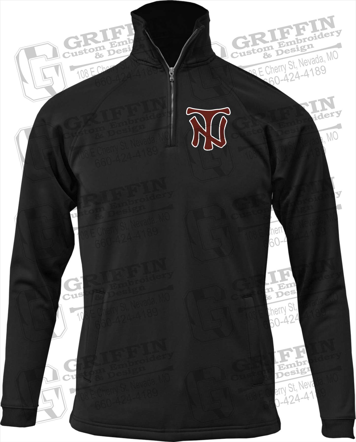 Nevada Tigers 1/4 Zip Sweatshirt - NT Logo