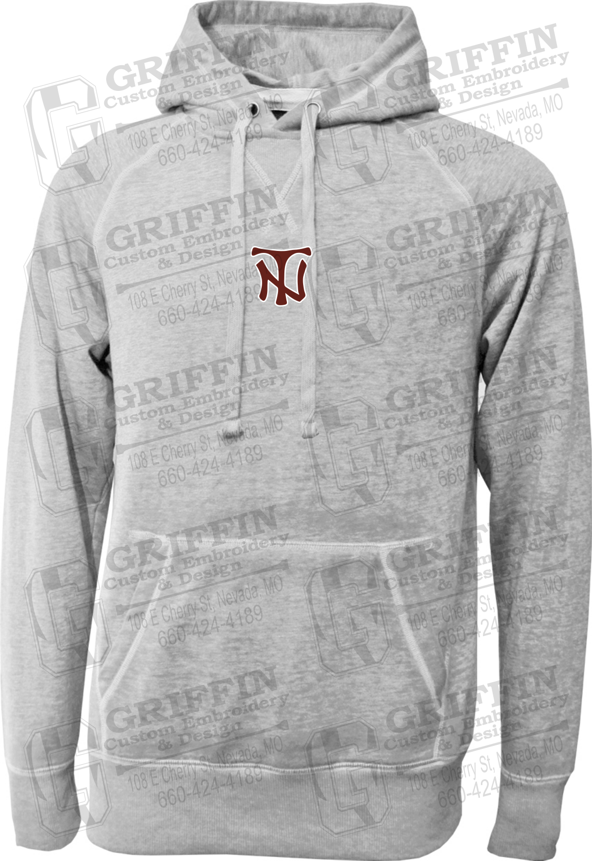 Burnout Fleece Hoodie - Nevada Tigers NT Logo