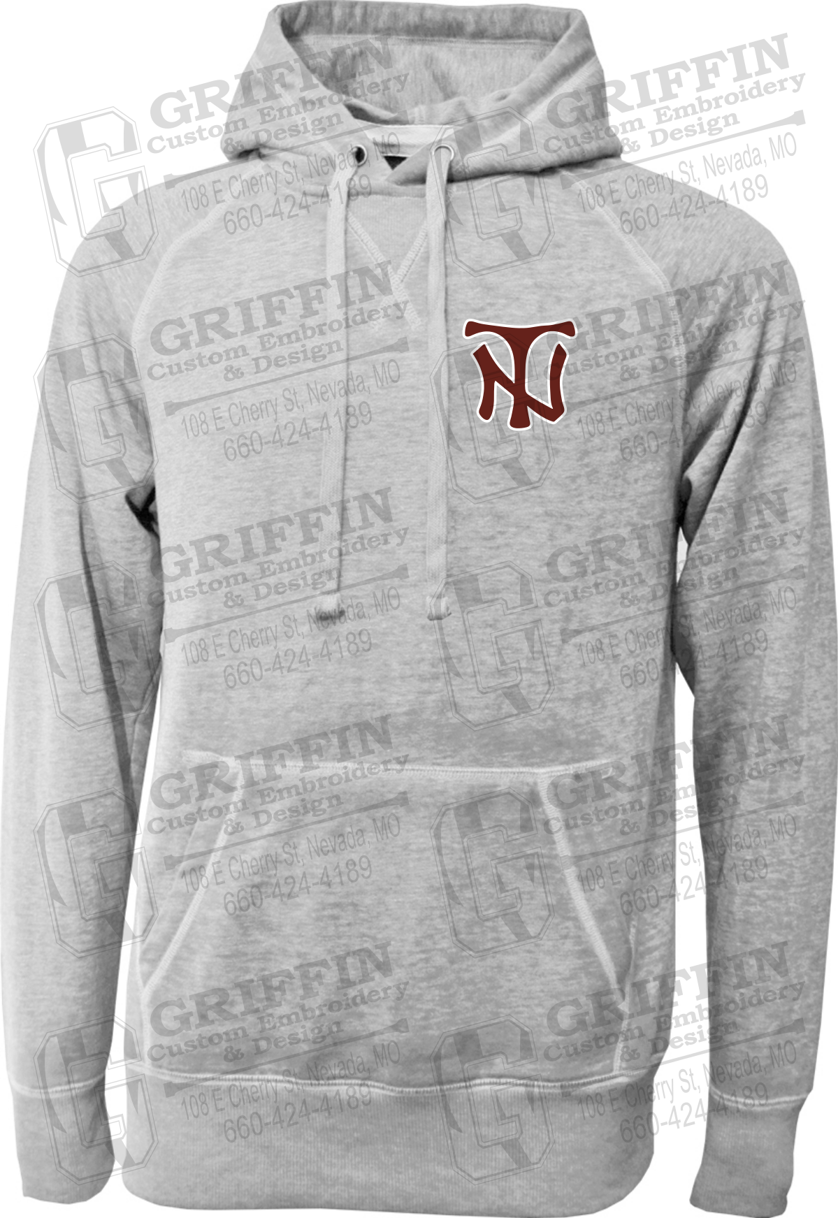 Burnout Fleece Hoodie - Nevada Tigers NT Logo