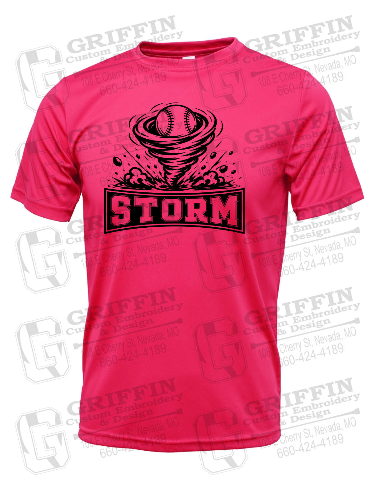 Dry-Fit Short Sleeve T-Shirt - Pink Storm