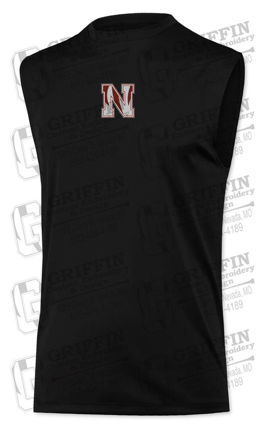 Mens Sleeveless Dry-Fit Shirt - Football - Nevada N Logo