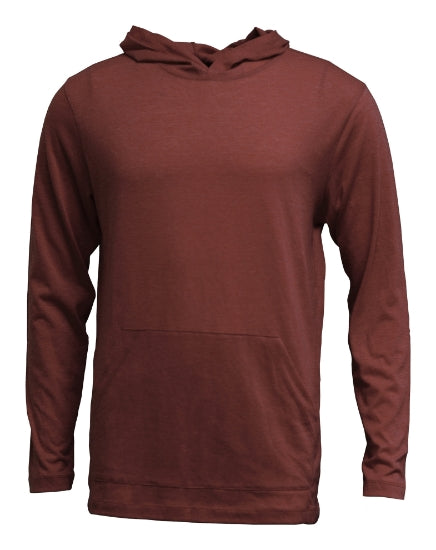 Heathered Soft-Tek T-Shirt Hoodie - Blank