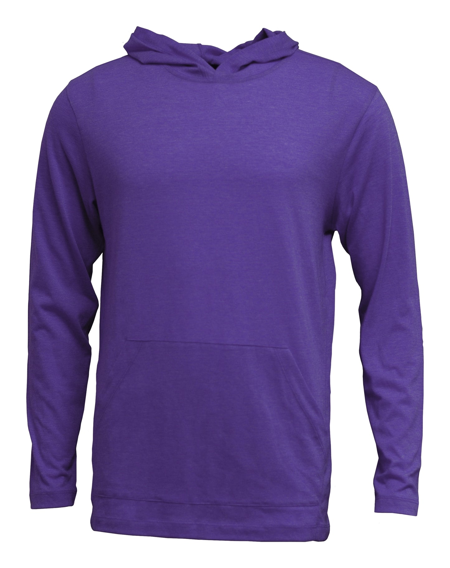 Heathered Soft-Tek T-Shirt Hoodie - Blank