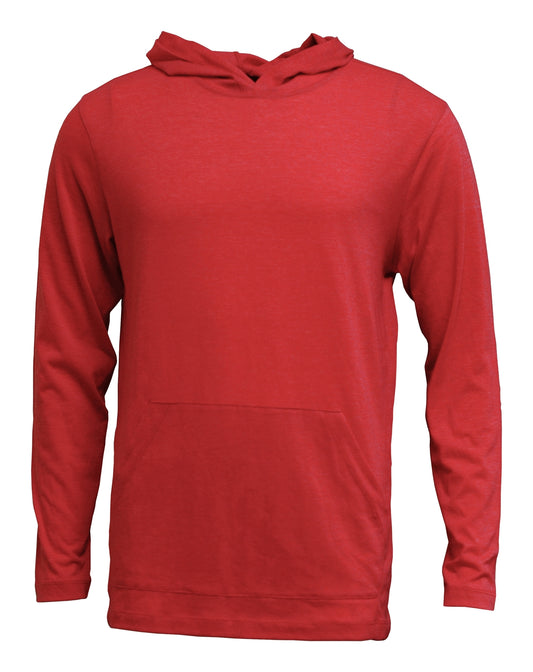 Heathered Soft-Tek T-Shirt Hoodie - Blank