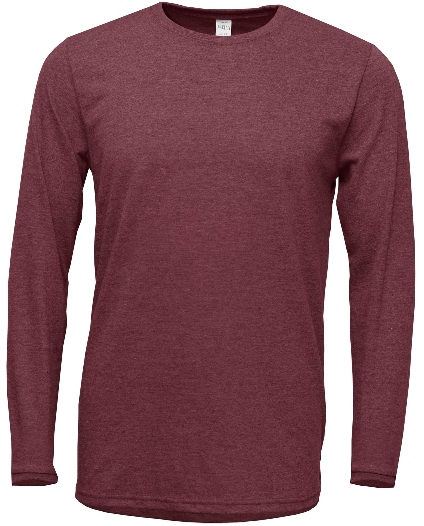 Heathered Soft-Tek Long Sleeve T-Shirt - Blank