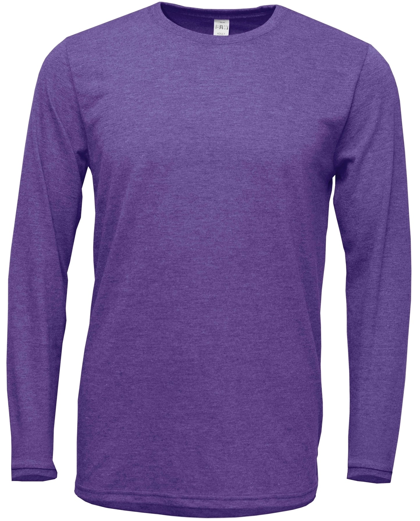 Heathered Soft-Tek Long Sleeve T-Shirt - Blank