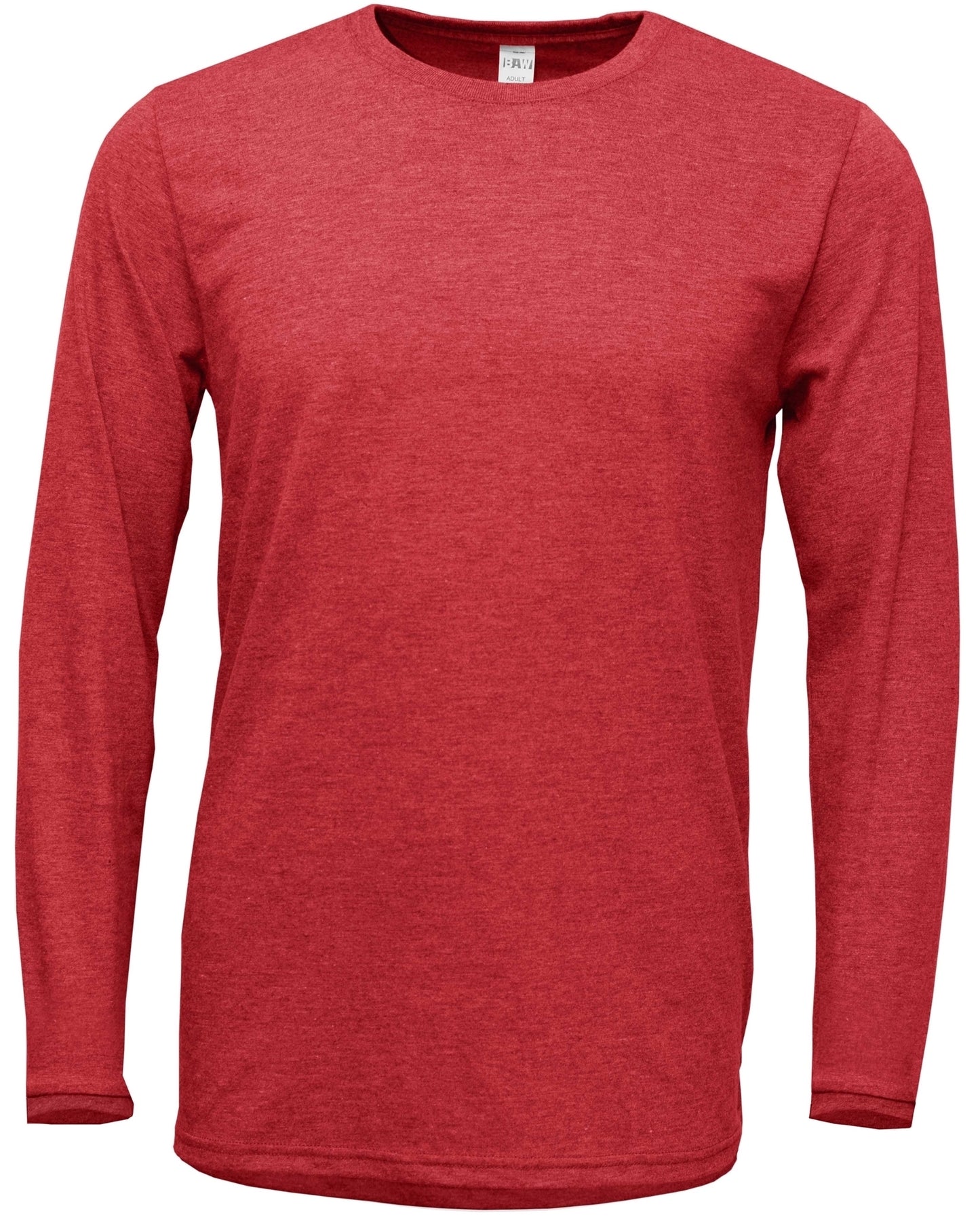 Heathered Soft-Tek Long Sleeve T-Shirt - Blank