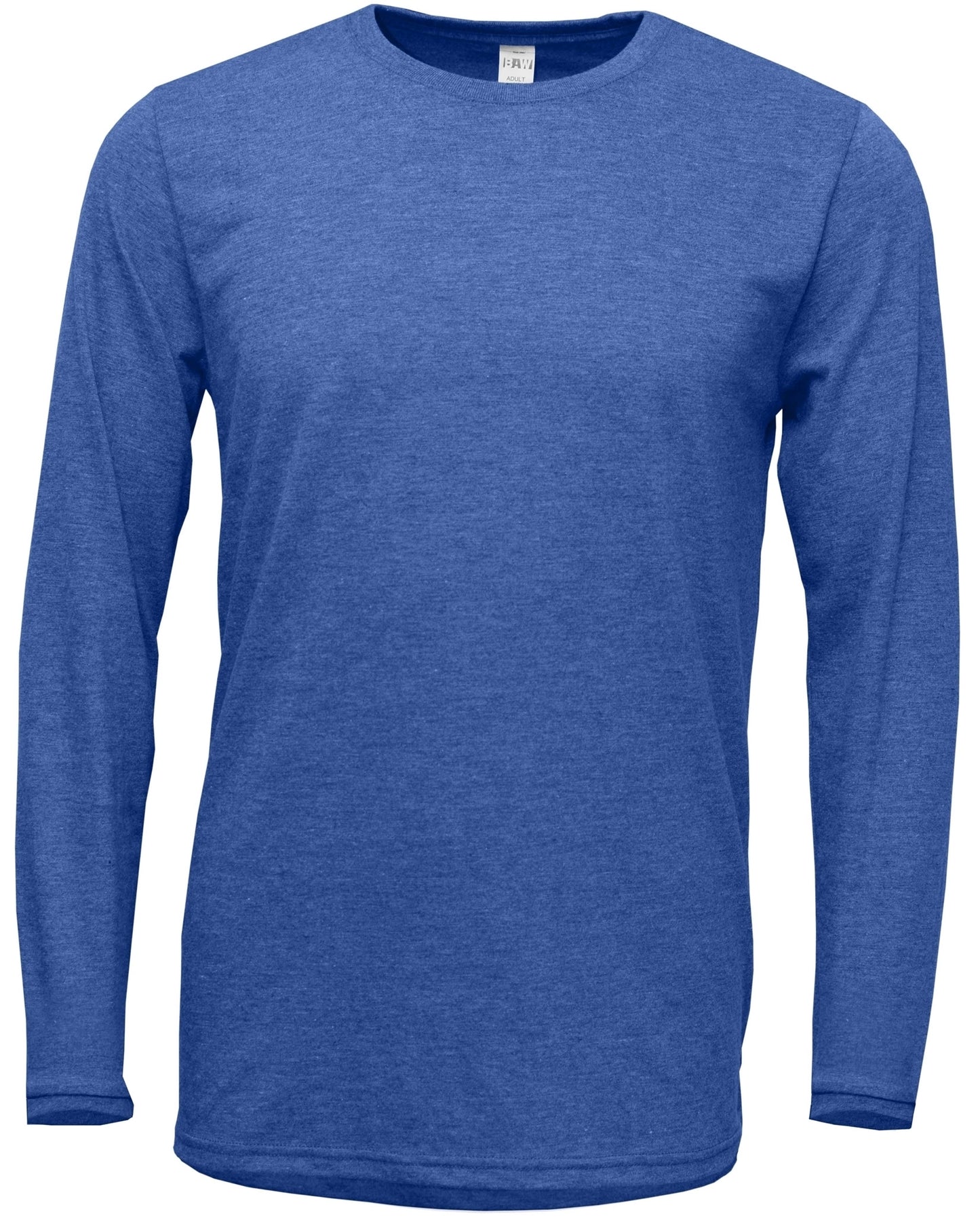 Heathered Soft-Tek Long Sleeve T-Shirt - Blank