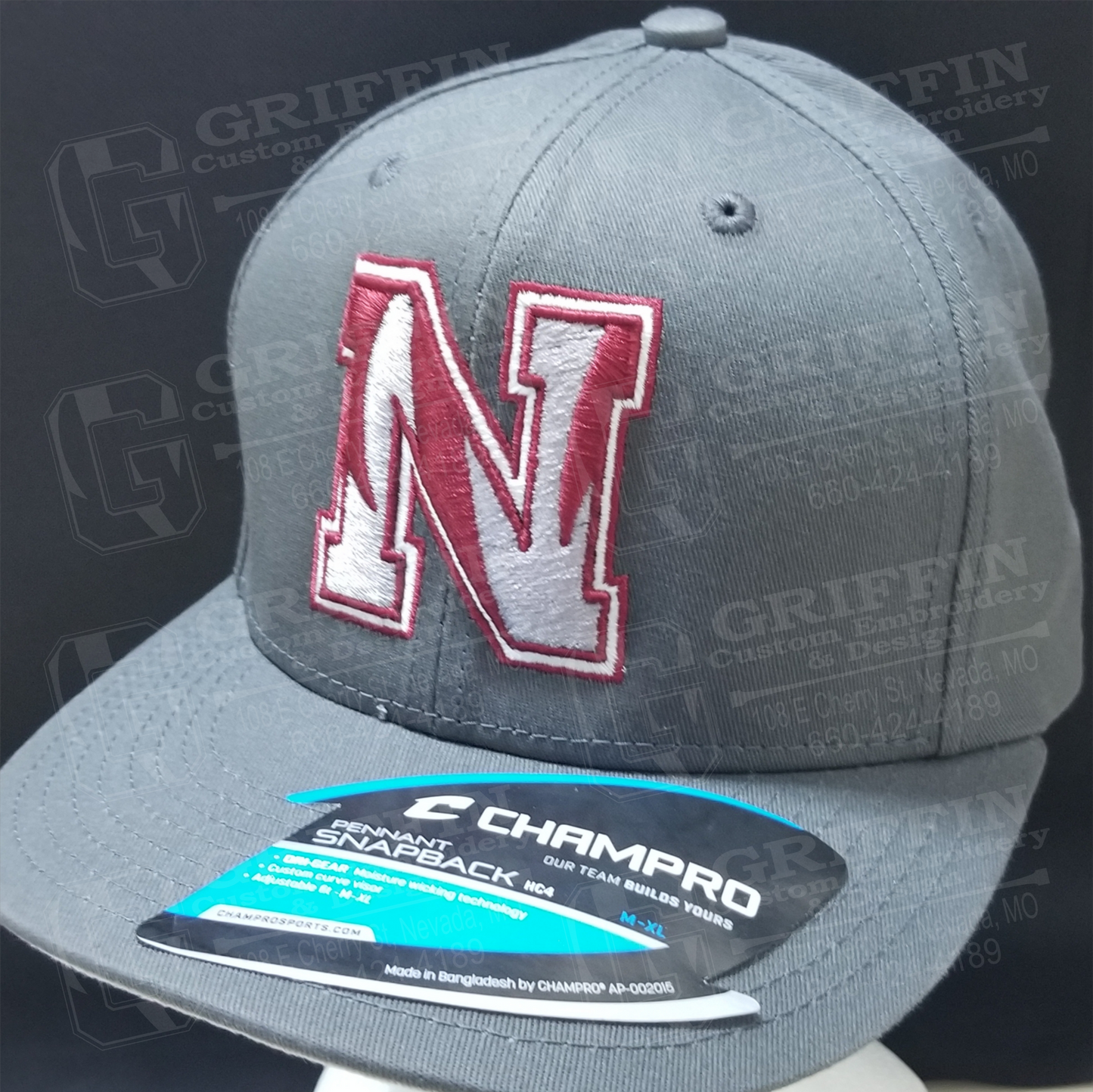 3D Embroidered Pennant Snapback Cap - Nevada Tigers