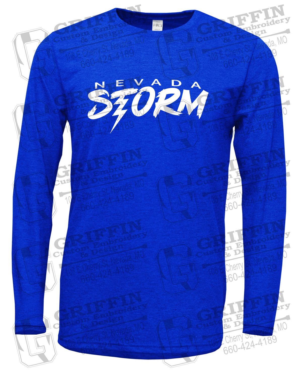 Soft-Tek Long Sleeve T-Shirt - Basketball - Nevada Storm