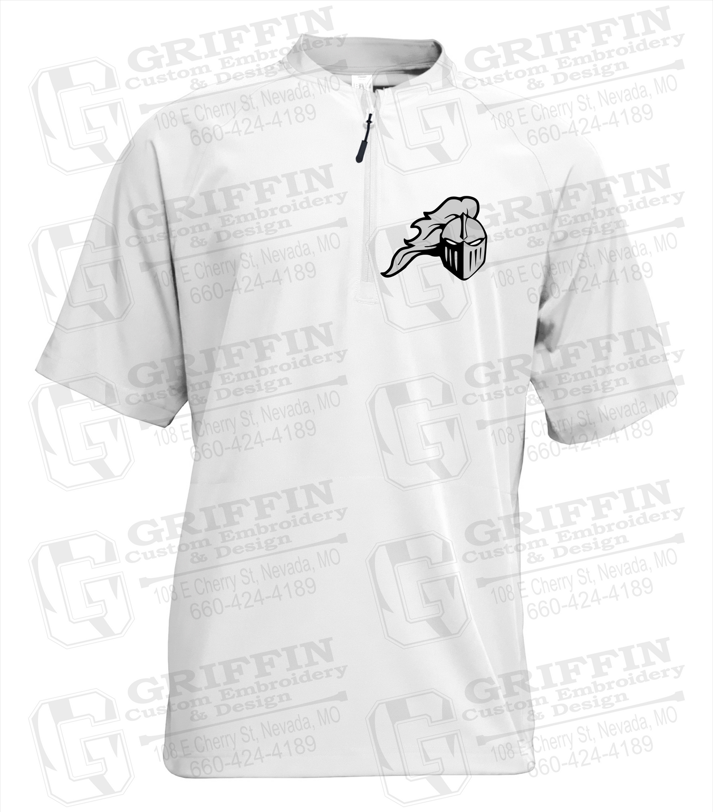 Short Sleeve Cage Jacket - NEVC Knights Helmet Logo