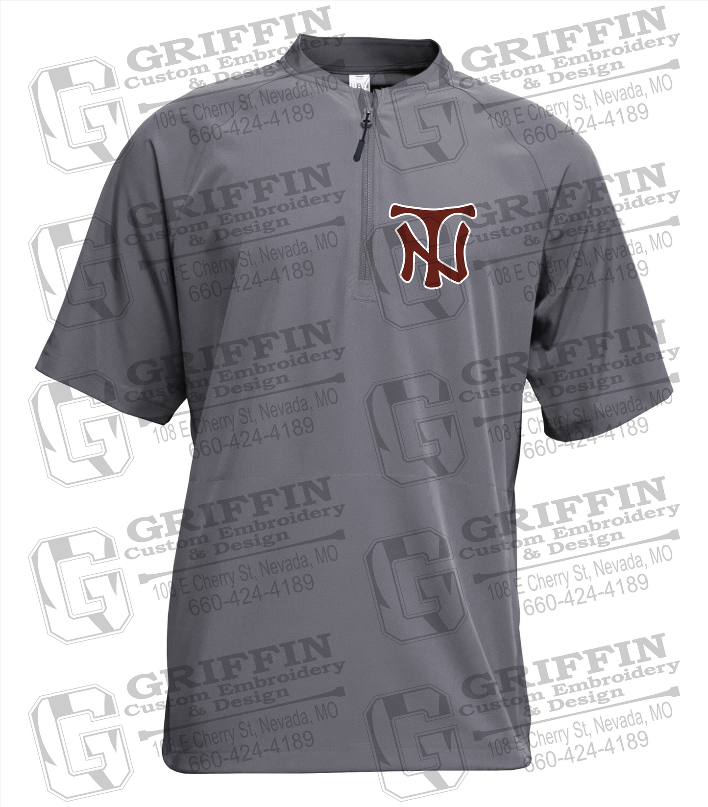Short Sleeve Cage Jacket - Nevada Tigers NT Logo