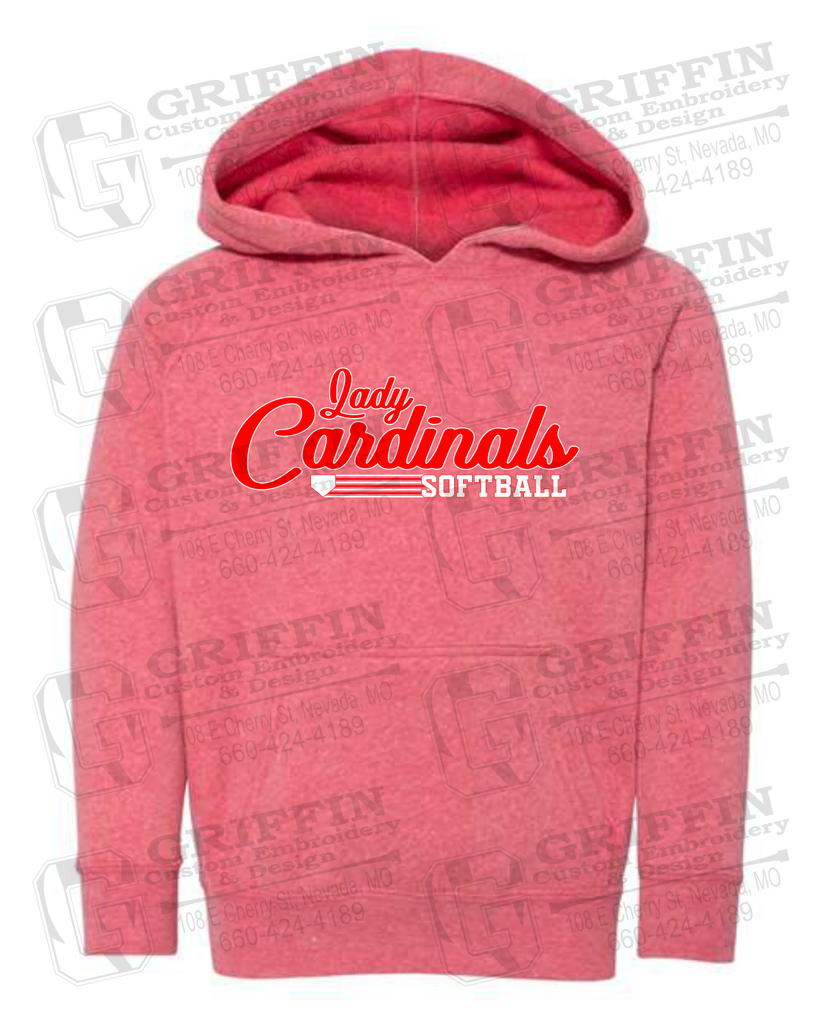 Toddler Hoodie - Lady Cardinals Softball 26-B