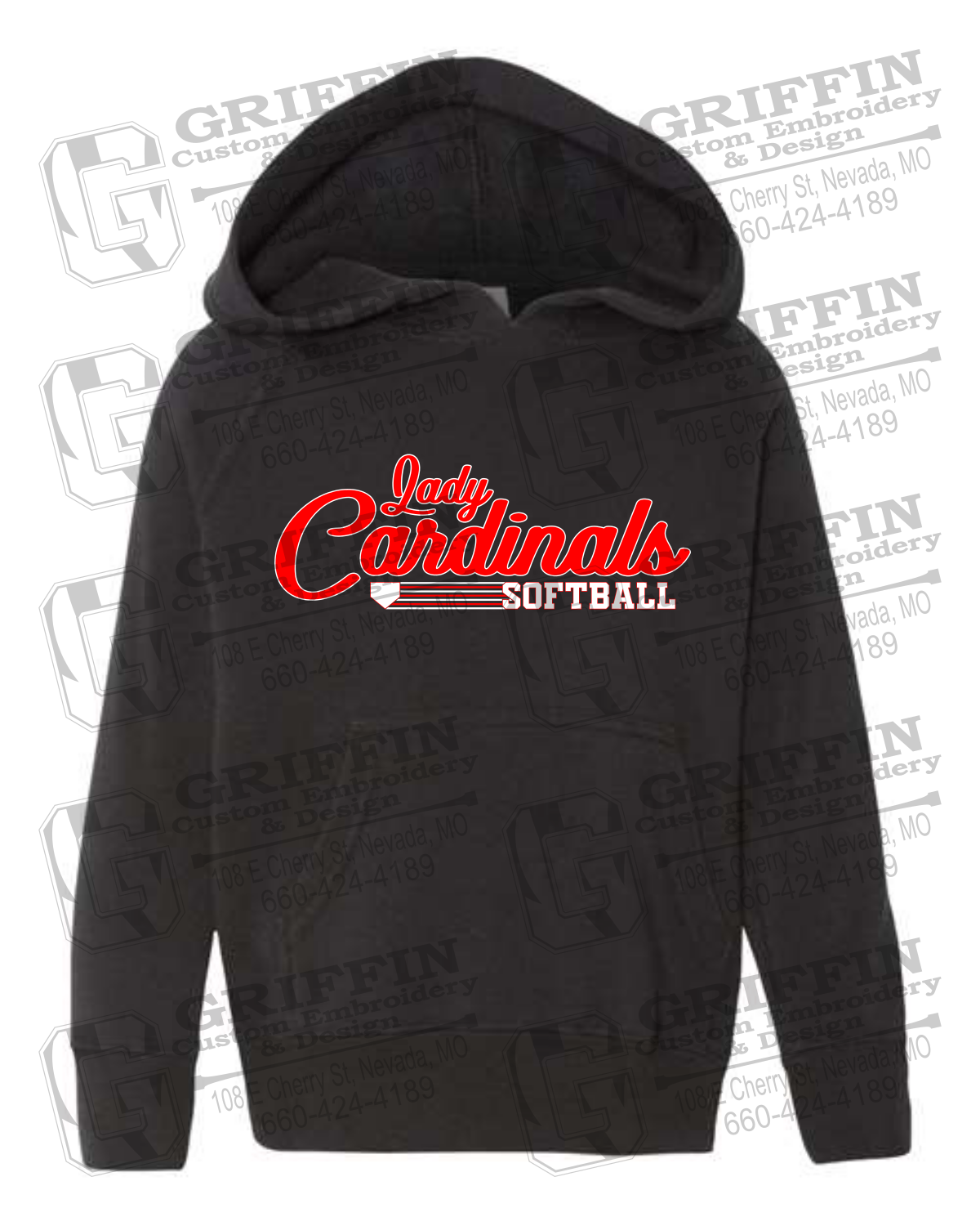 Toddler Hoodie - Lady Cardinals Softball 26-B