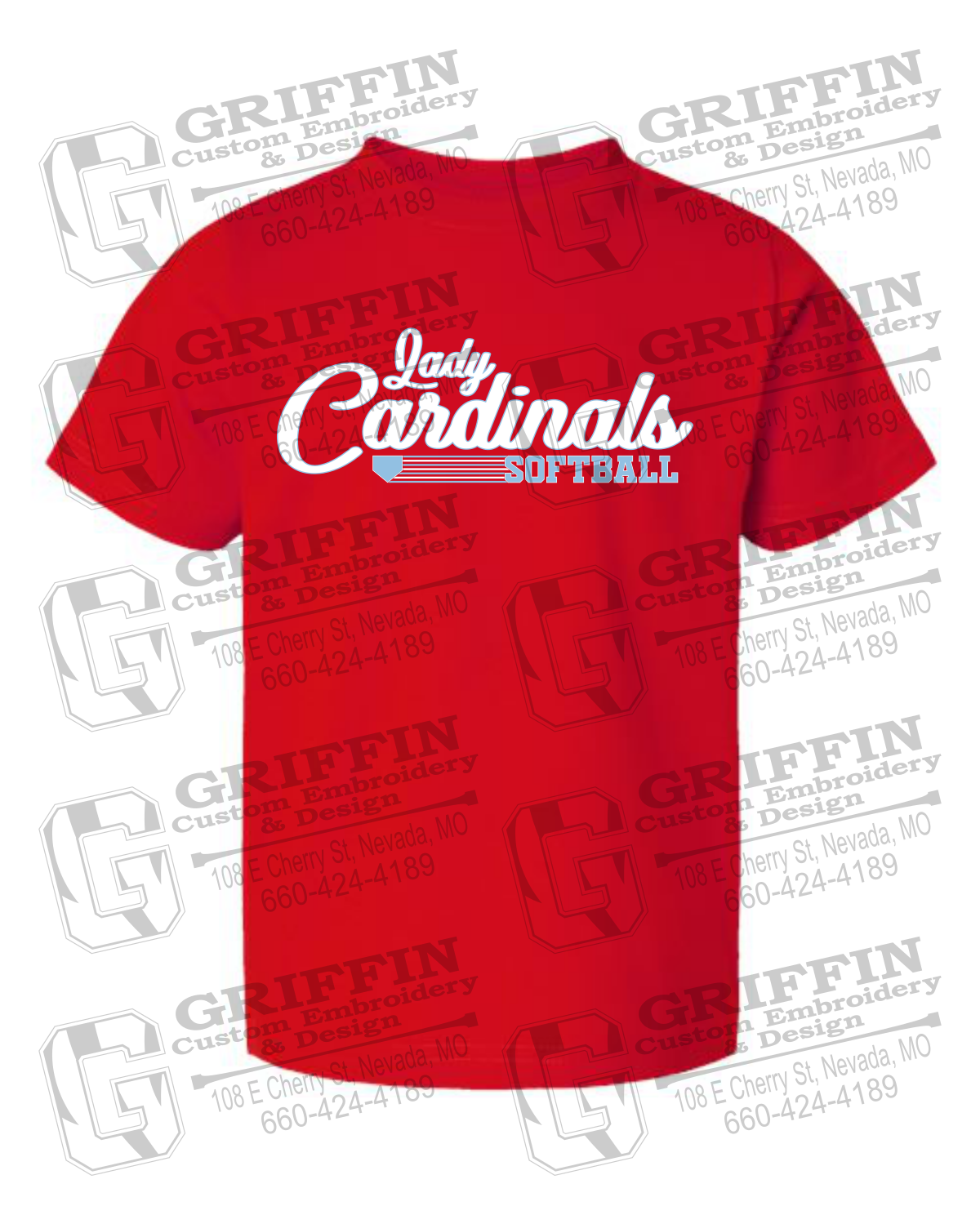 Toddler/Infant Cotton T-Shirt - Lady Cardinals Softball 26-B