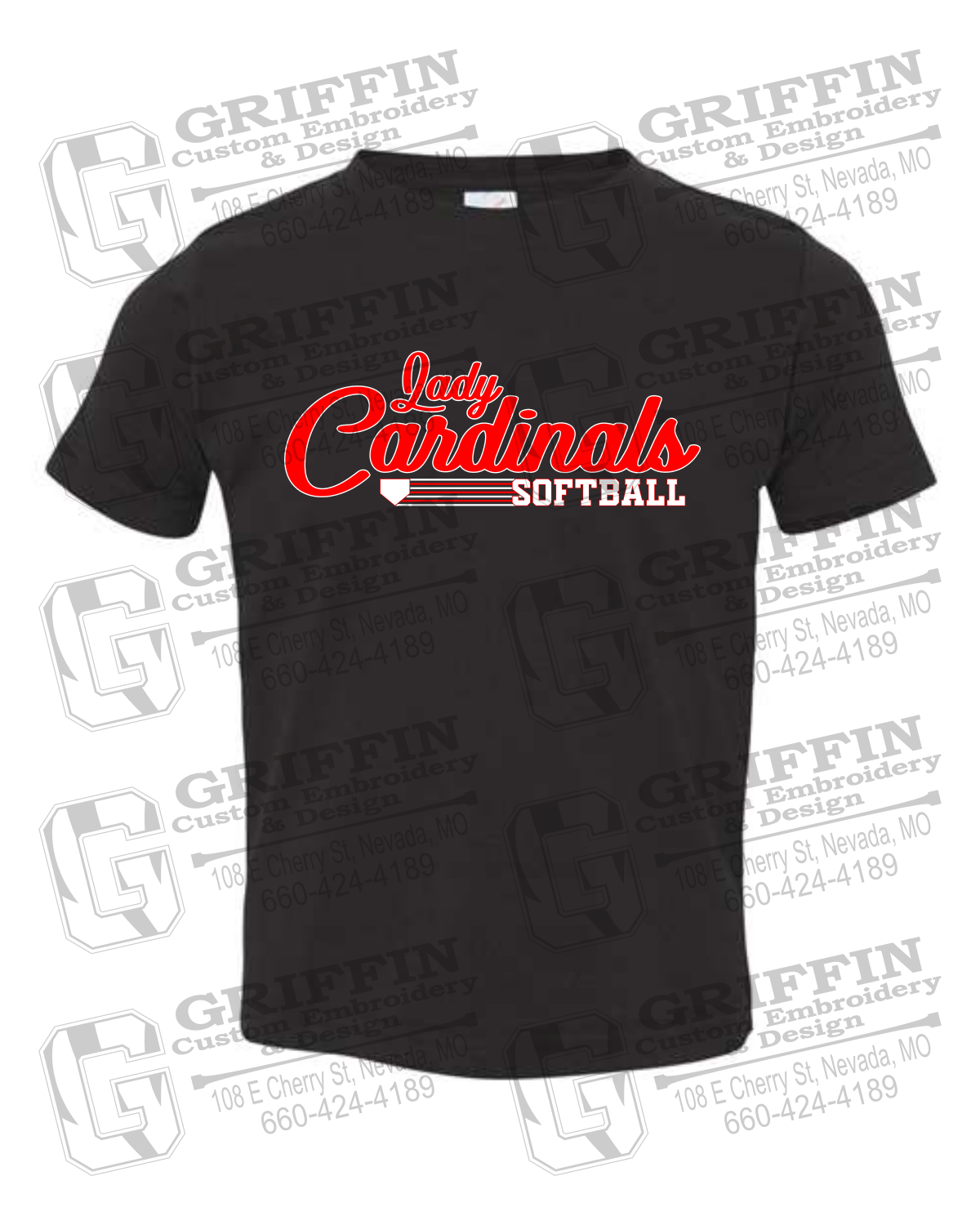 Toddler/Infant Cotton T-Shirt - Lady Cardinals Softball 26-B