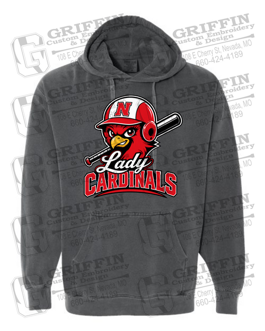 Comfort Colors Hoodie - Lady Cardinals Softball 26-A