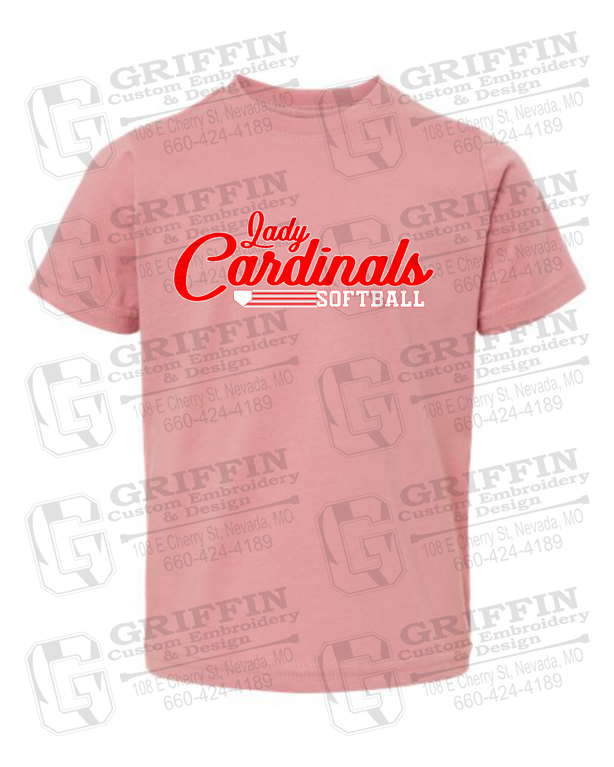 Toddler/Infant Cotton T-Shirt - Lady Cardinals Softball 26-B