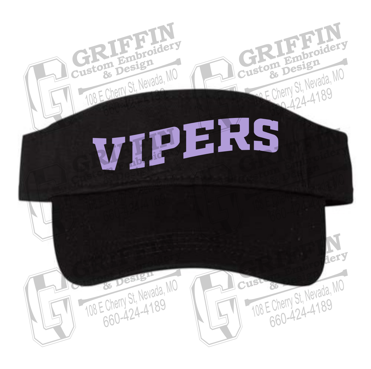 Adjustable Visor - Violet Vipers